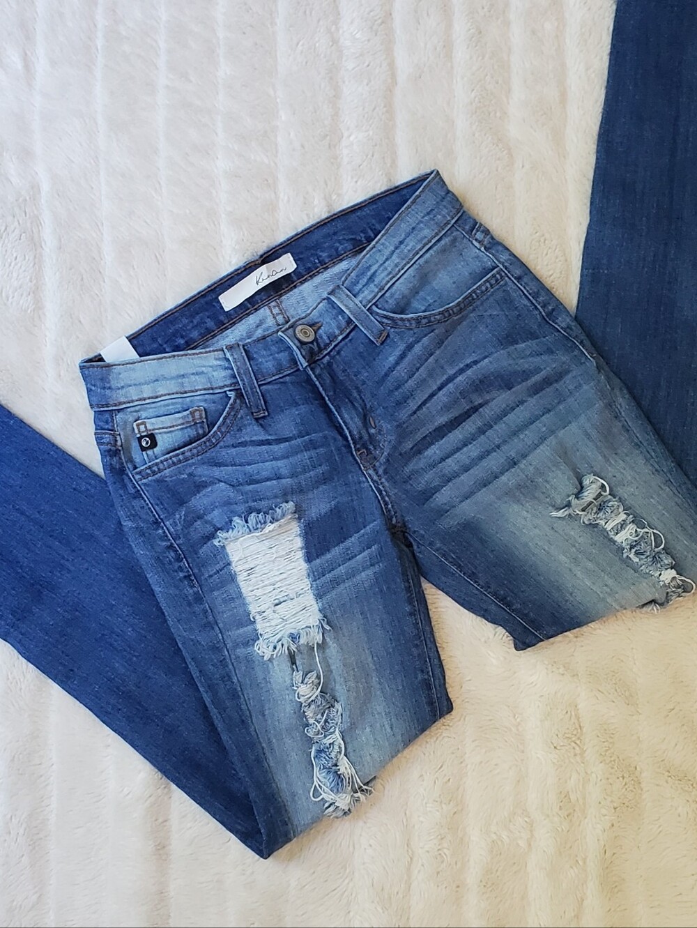 Kancan Distressed Ankle Skinny Jeans from Buckle